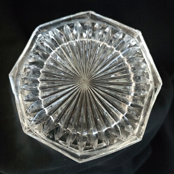 EAPG Spooner Vintage Pressed Glass Vintage Vase Higbee Pineapple Or Iris Pattern - Picture 9 of 15